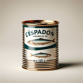 L'ESPADON SARDINES IN OIL 50 X 125 g