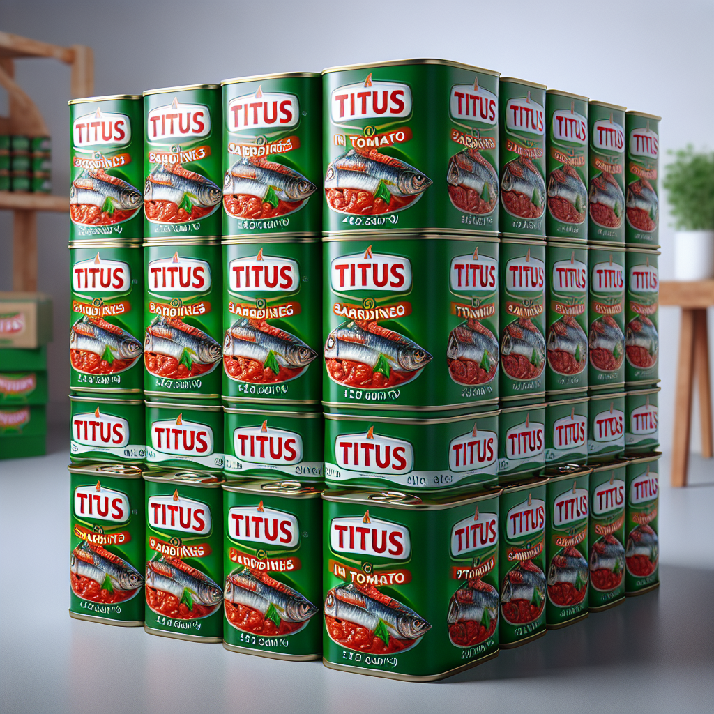 TITUS SARDINES IN TOMATO (GREEN) 48 X 125 g
