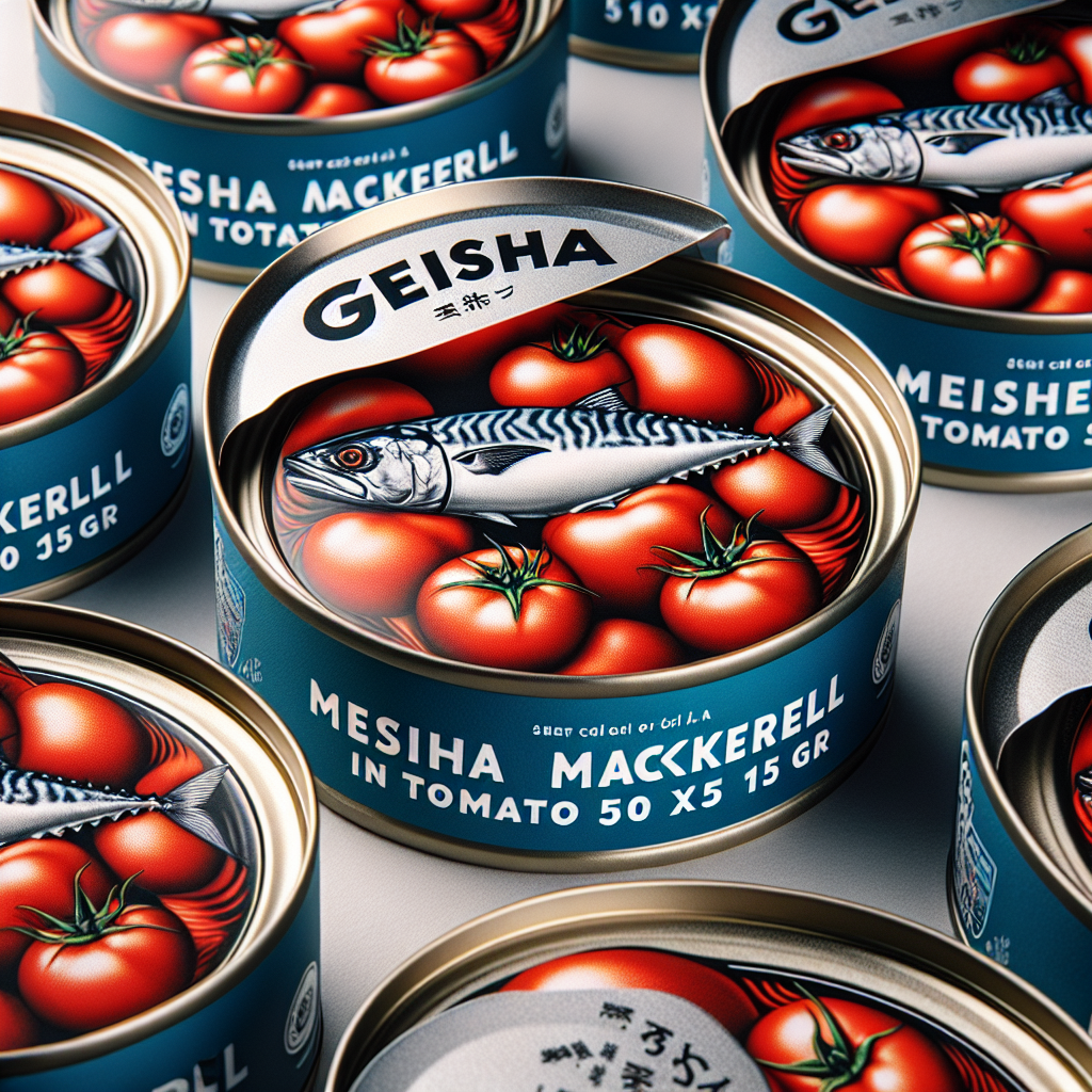 GEISHA MACKEREL IN TOMATO 50 X 155 gr (SMALL CANS)