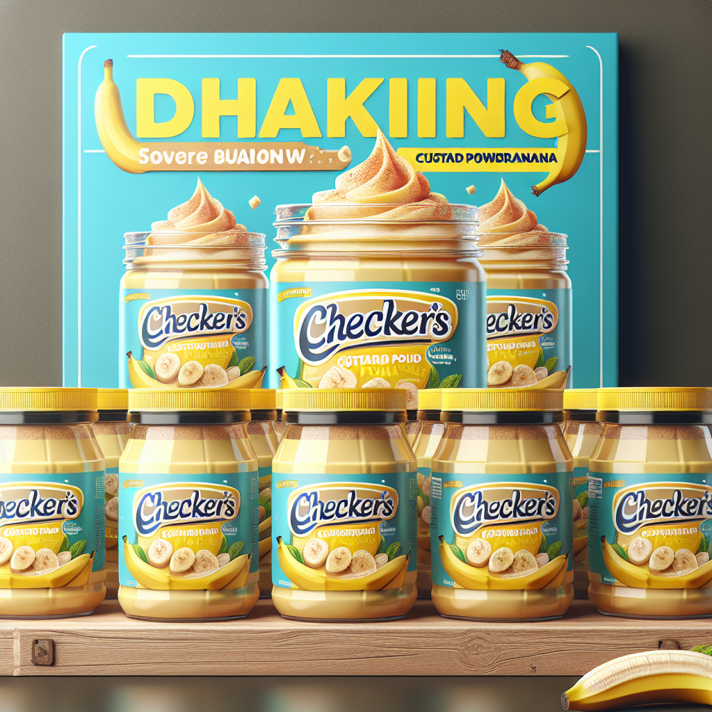  CHECKER'S CUSTARD POWDER BANANA 12 X 500 G 