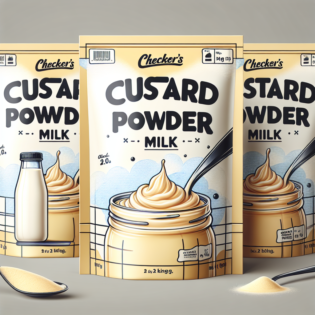  CHECKER'S CUSTARD POWDER MILK 3 X 2 KG 