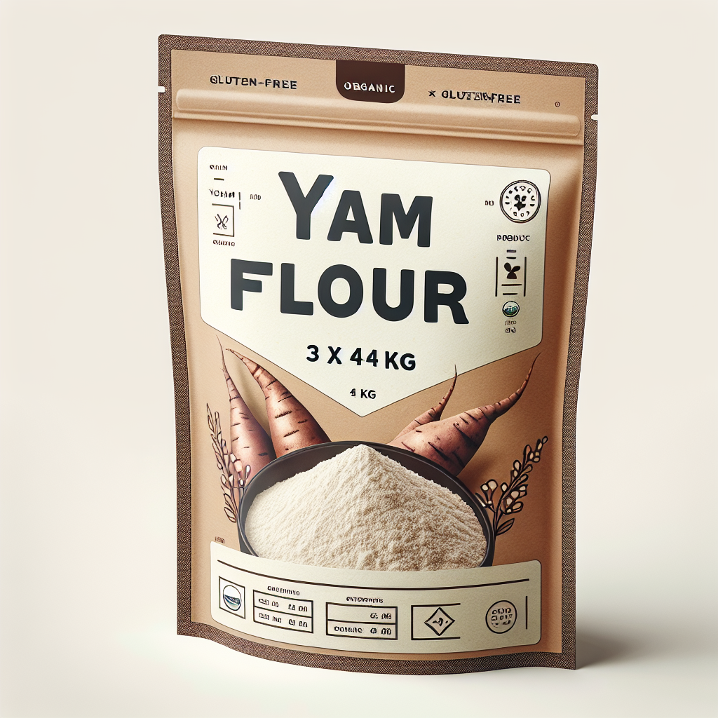 YAM FLOUR 3 X 4 kg