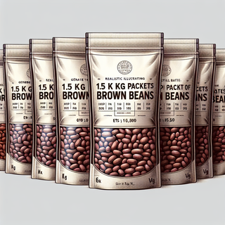  BROWN BEANS 6 X 1.5 kg 
