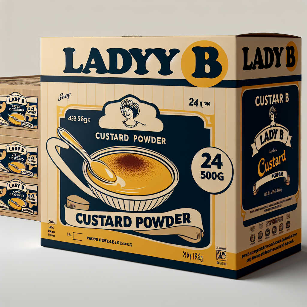 LADY B CUSTARD POWDER 24 X 500g