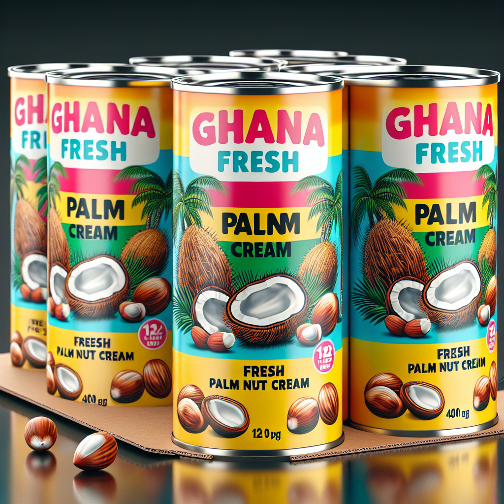 GHANA FRESH PALM NUT CREAM 12 X 400 g