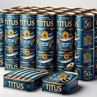 TITUS SARDINES IN SUNFLOWER OIL 50 X 125g NIGERIA