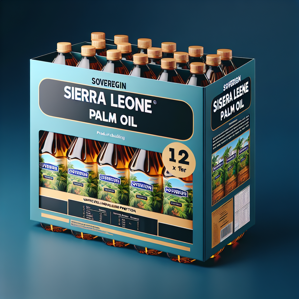 SOVEREIGN SIERRA LEONE PALM OIL 12 X 1L