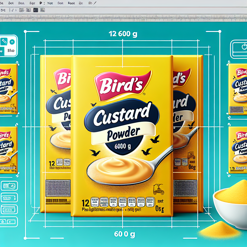  BIRD'S CUSTARD POWDER 12 X 600 g 
