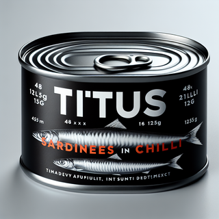 TITUS SARDINES IN CHILLI (BLACK) 48 X 125g