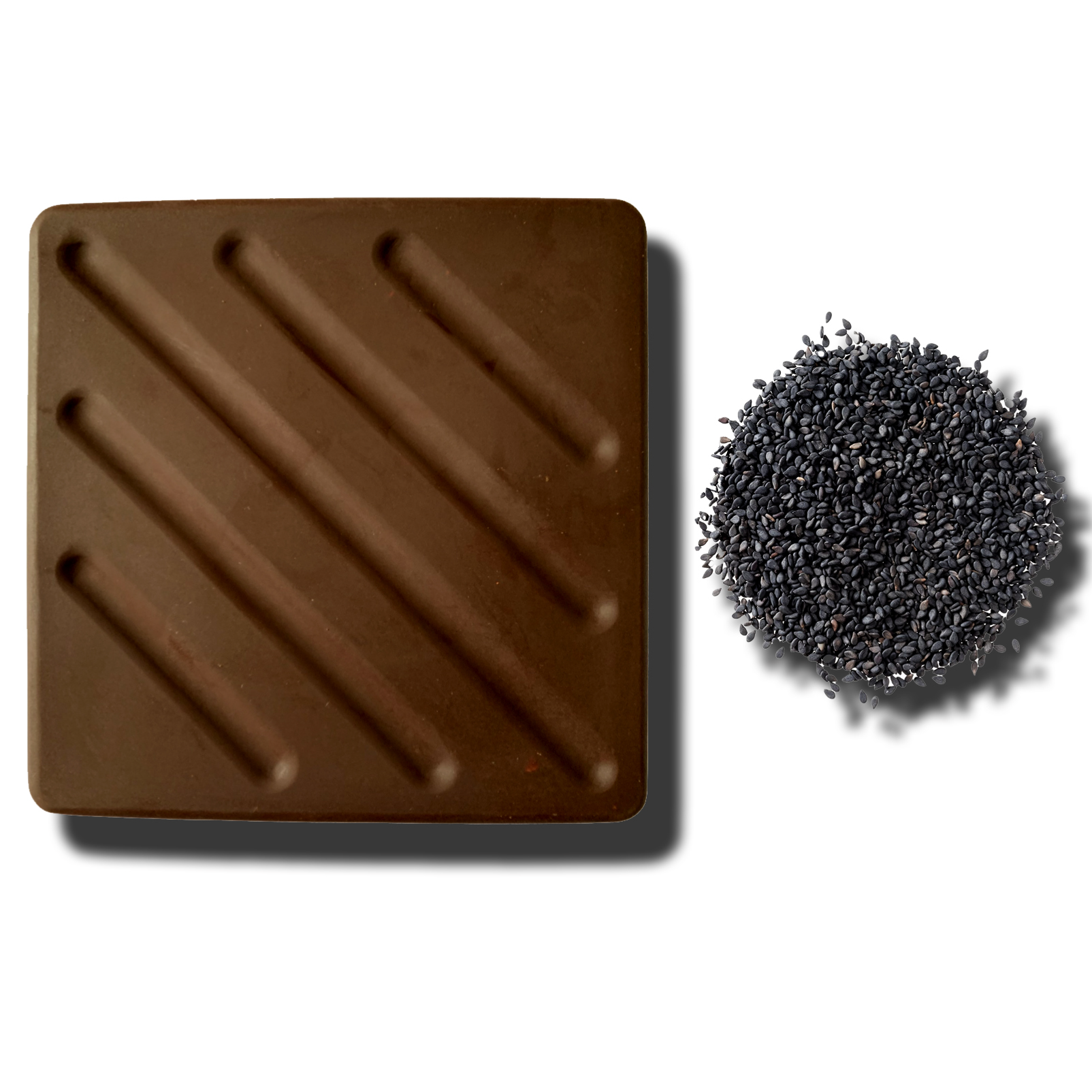 50g - 85% Organic Black Sesame Raw Chocolate Tablet有機黑芝麻