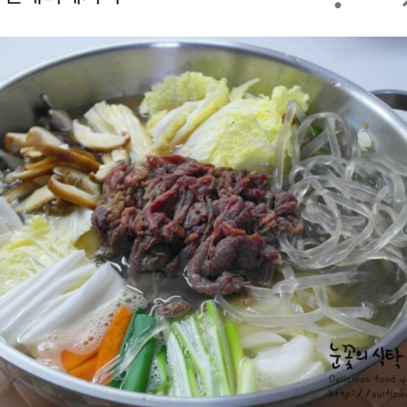 소불고기전골-조리전<br>Sho Bulgogi Jeongol-Meal kit