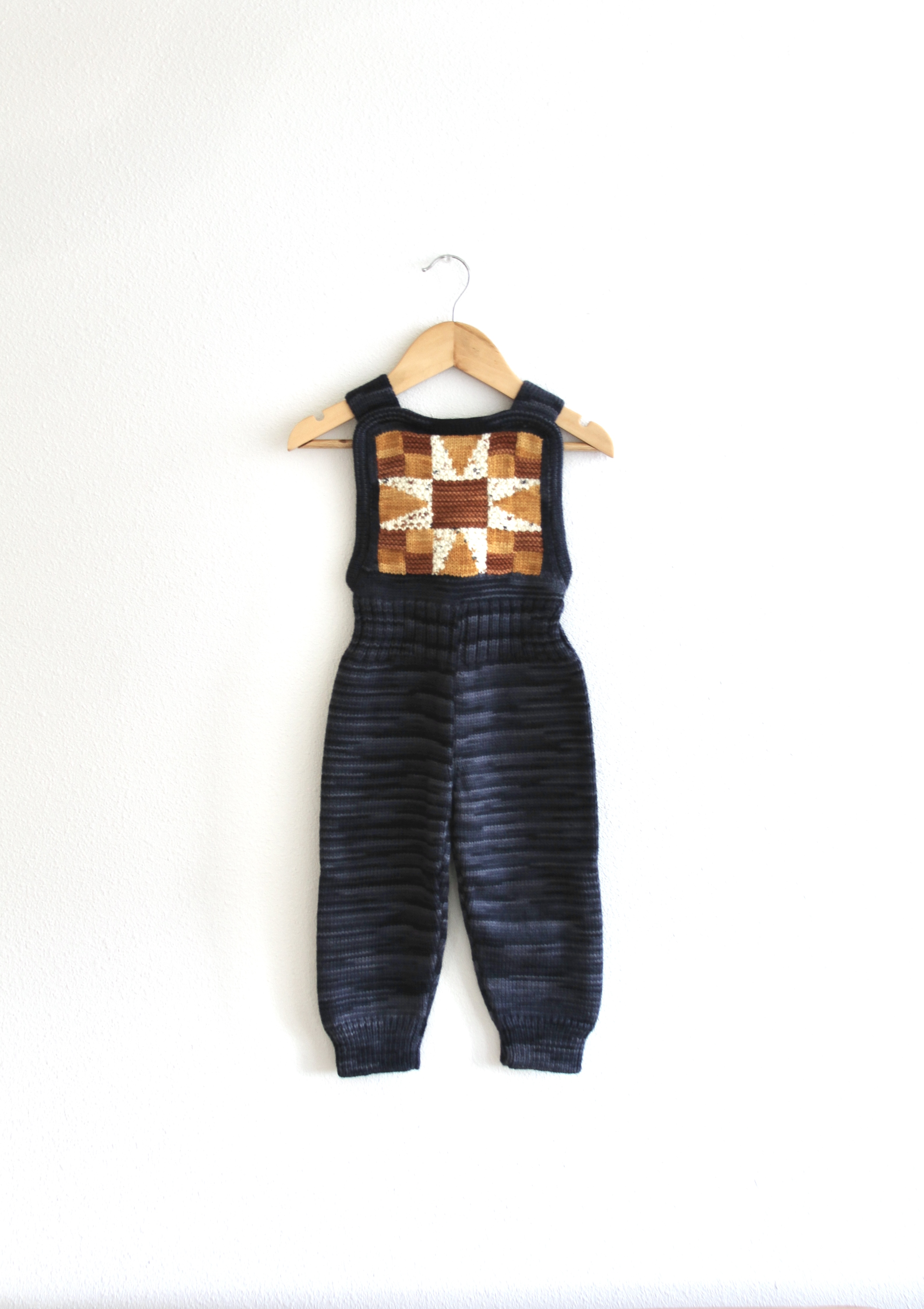 patchwork quilt romper. acorn Main Image