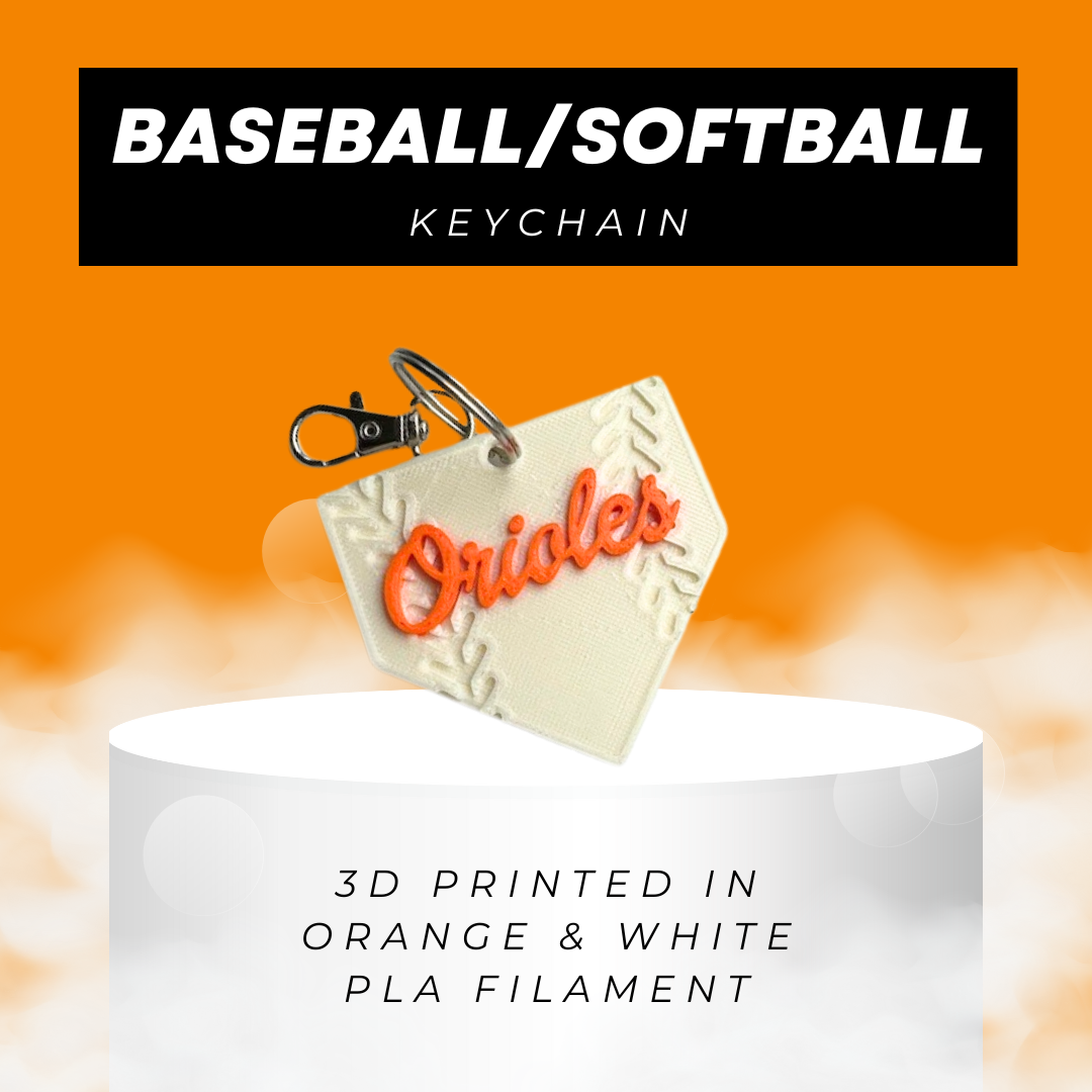 Baseball/Softball keychain Large Image