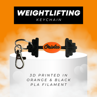 Weightlifting keychain