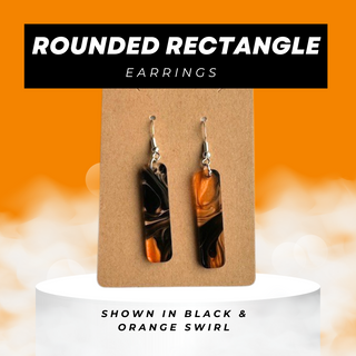 Rounded Rectangle Earrings