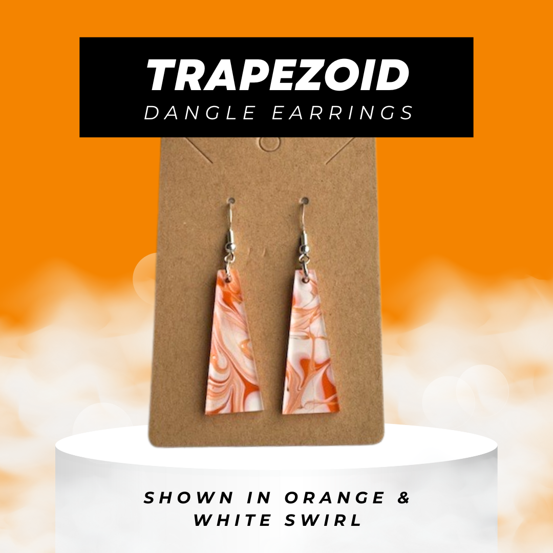 Trapezoid Dangle Earrings Large Image