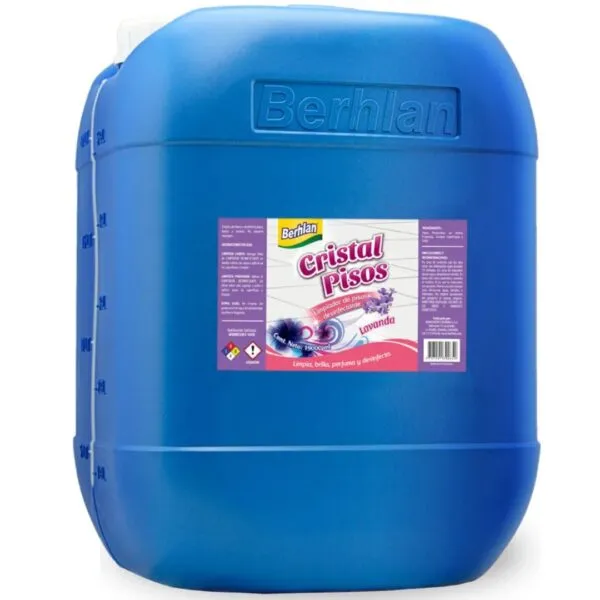 LIMPIADOR DESINFECTANTE CRISTAL PISOS BERHLAN 19 L, LAVANDA (SKU: 201121)