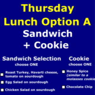 Thursday Lunch Option A