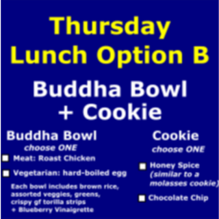 Thursday Lunch Option B