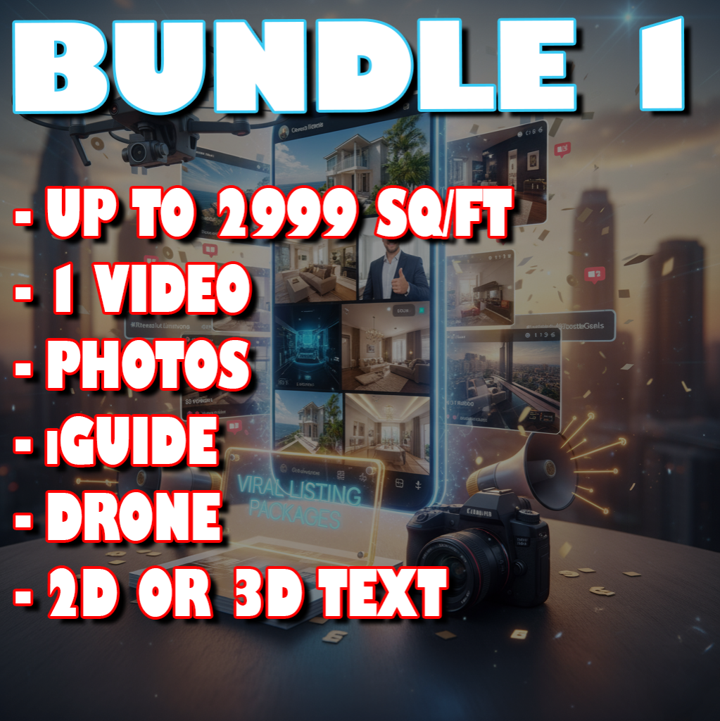 🔥 Bundle 1: Viral Listing Package Cookie (Up to 2999 Sq/Ft)