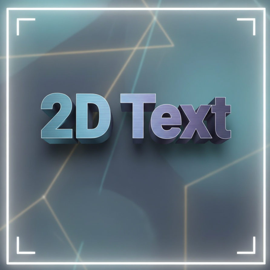 2D Text Add-on (For Photos or Videos)