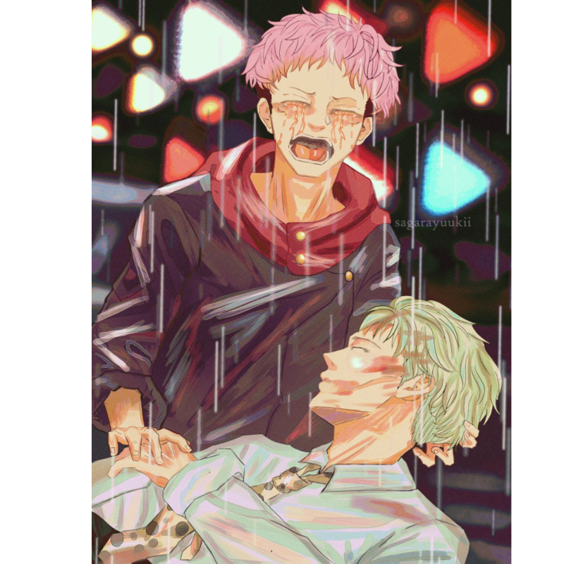 Yuuji crying Nanami (Jujutsu Kaisen) - broken glass hologram Main Image