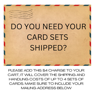 SHIPPING CHARGES FOR NOTECARDS SETS