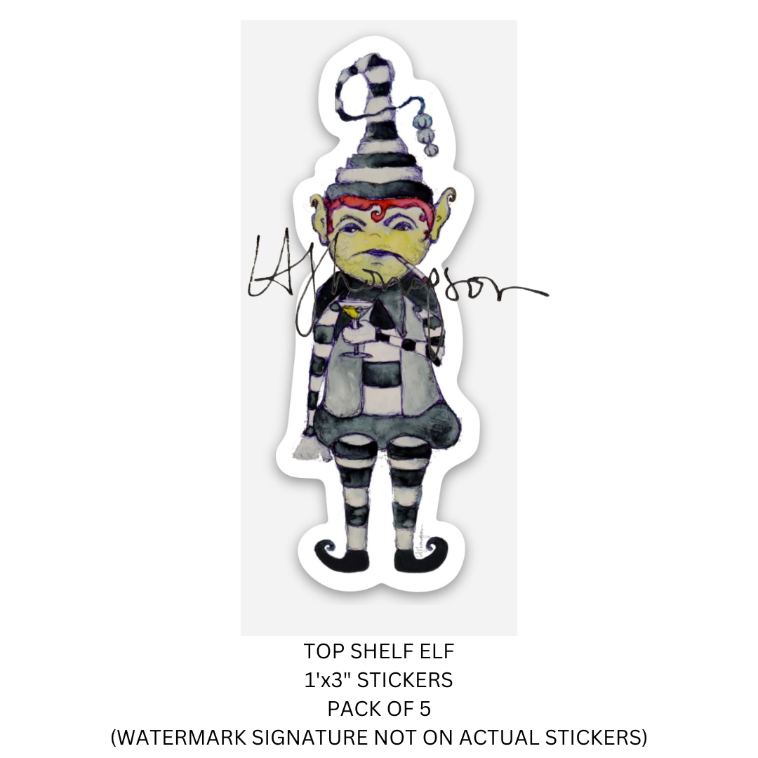 Top Shelf Elf stickers