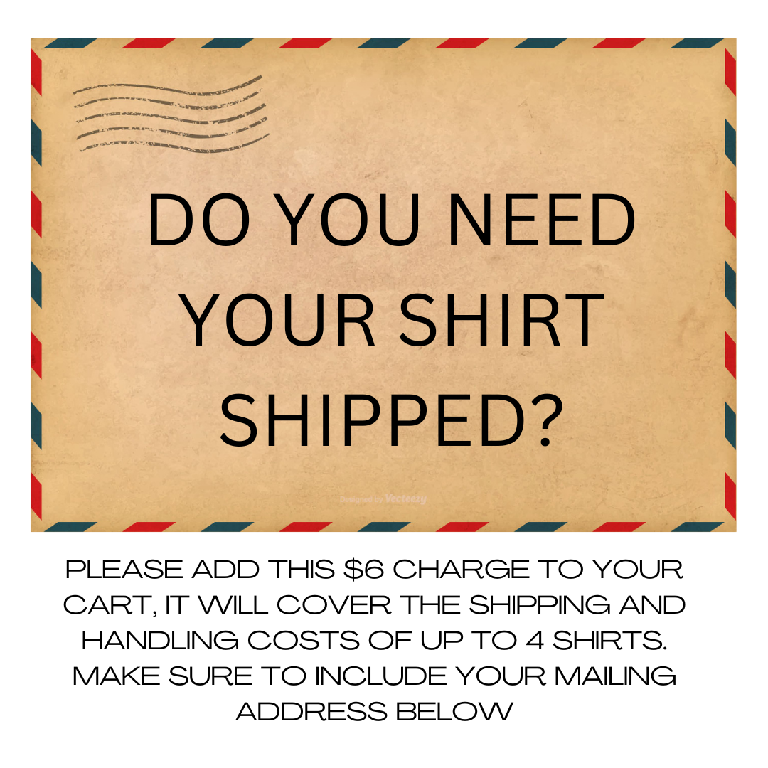 SHIPPING CHARGES FOR TSHIRTS