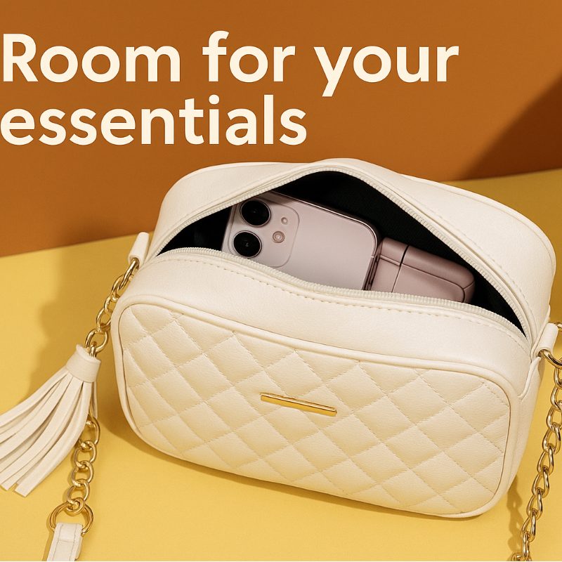 Elegant Quilted Slingbag For Women 