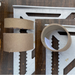 Cardboard Tube Ring (scraps)