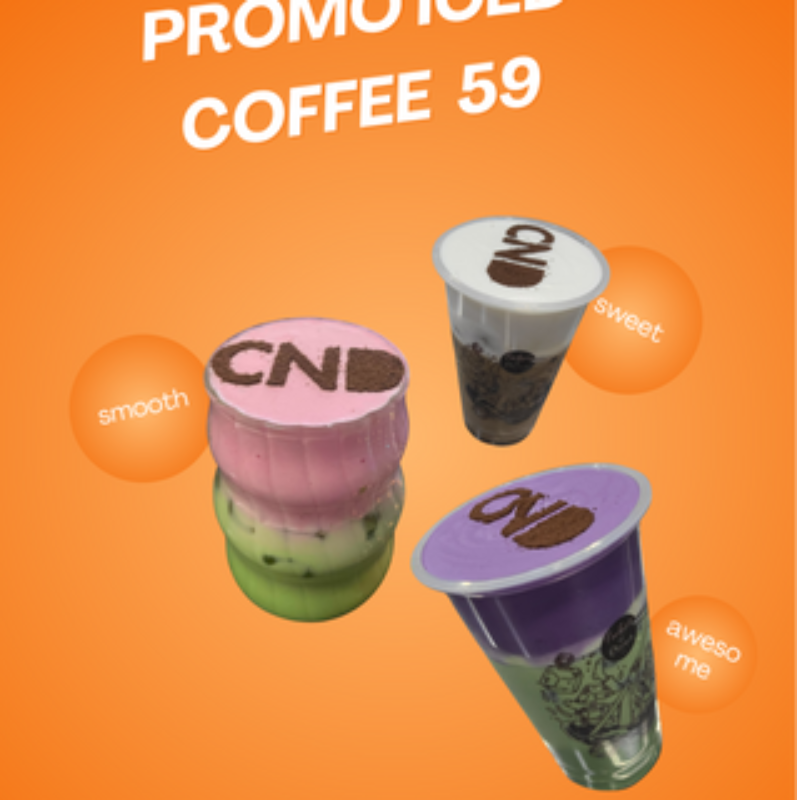 PROMO COFFEE  ICED - available if you order cake/creme cake in tub