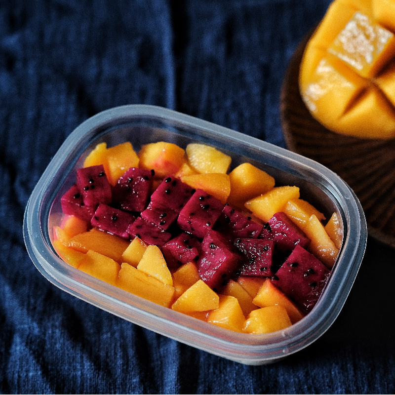Mango with Dragon Fruit 芒果火龍果