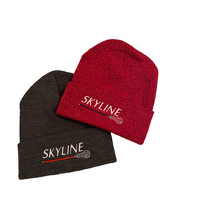 Knit Beanie in Red or Black