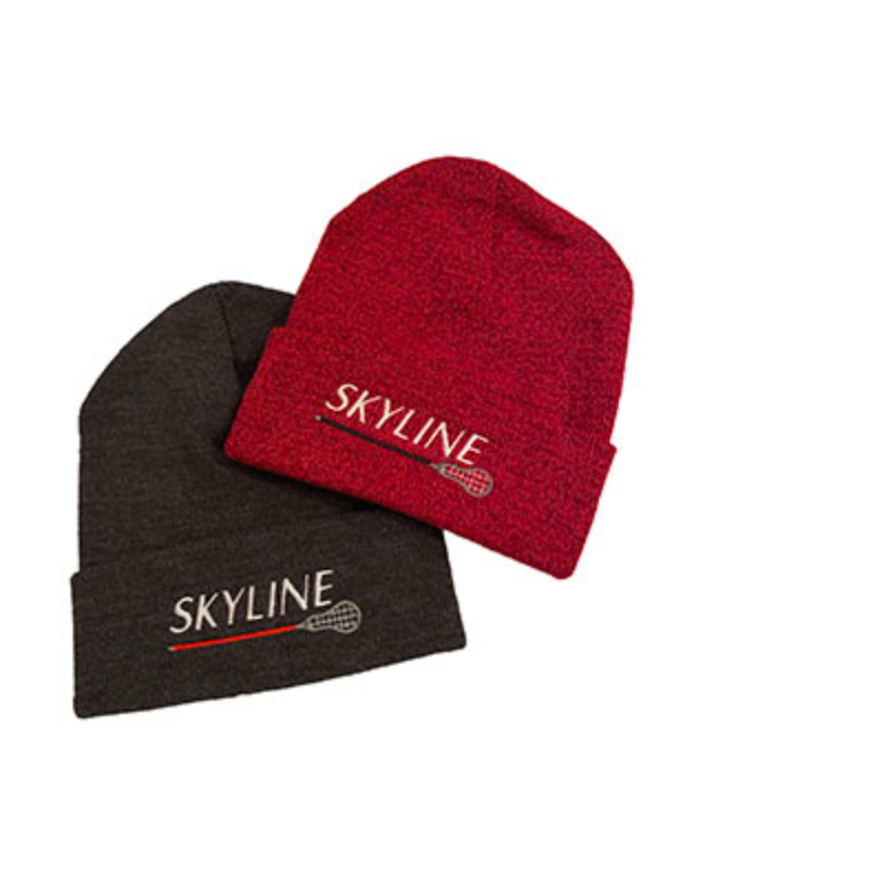 Knit Beanie in Red or Black Main Image