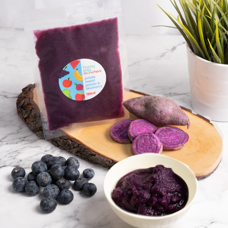 Purple Sweet Potato & Blueberry Puree Main Image