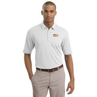 White Nike Golf Men's Tech Sport Dri-FIT Polo Shirt 