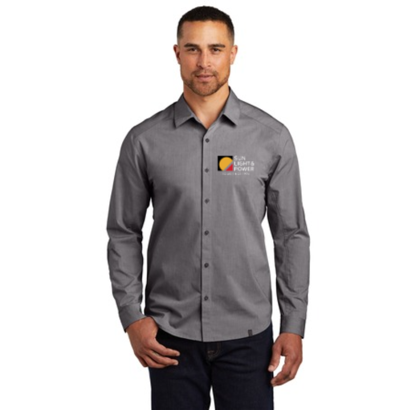 Gear Gray Heather OGIO® Men's Commuter Woven Shirt Main Image