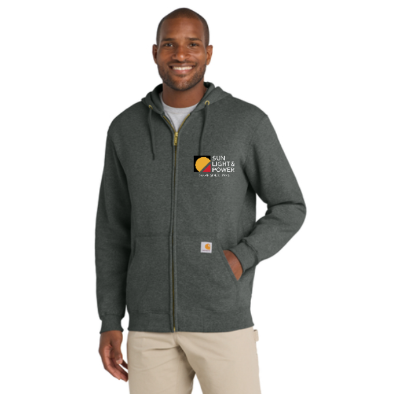 Carbon Heather Carhartt ® Midweight Hooded Zip-Front Sweatshirt