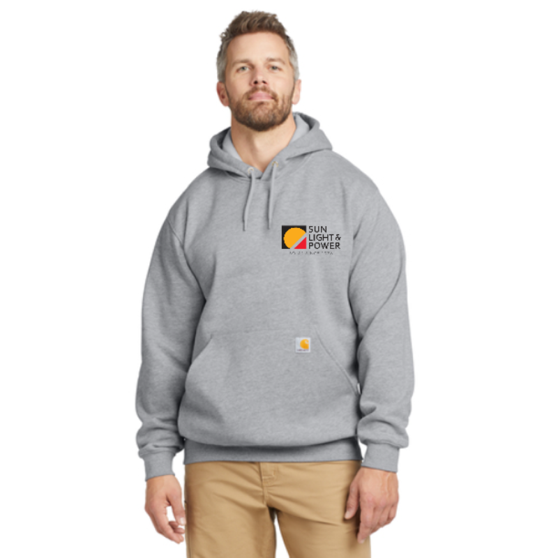 Heather Grey Carhartt® Midweight Hooded Sweatshirt