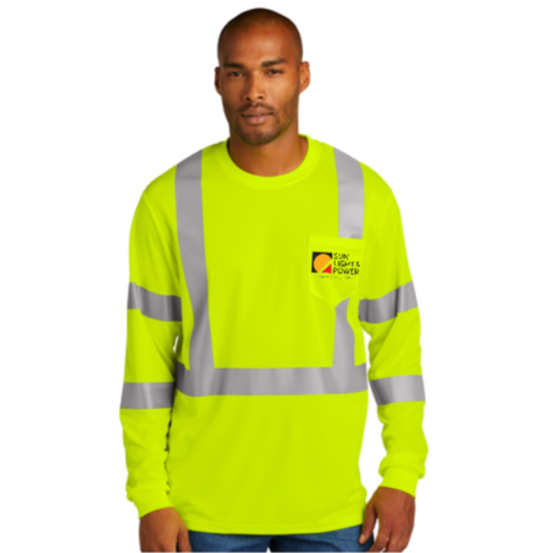 Safety Yellow CornerStone® Class 3 Mesh Long Sleeve Tee
