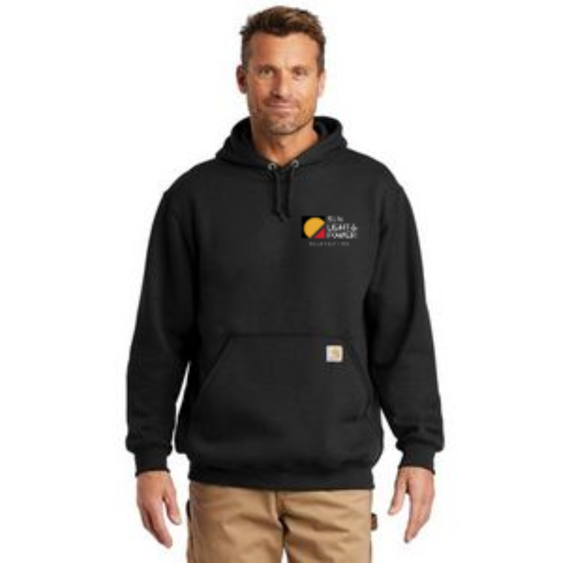 Black Carhartt® Midweight Hooded Sweatshirt Main Image