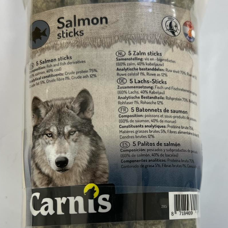 Carnis Salmon Sticks 5 Pieces Main Image