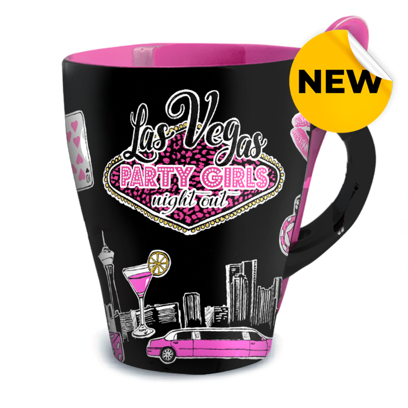 LV MUG SPOON M10 PARTY GIRL (BLK) VSN #0923