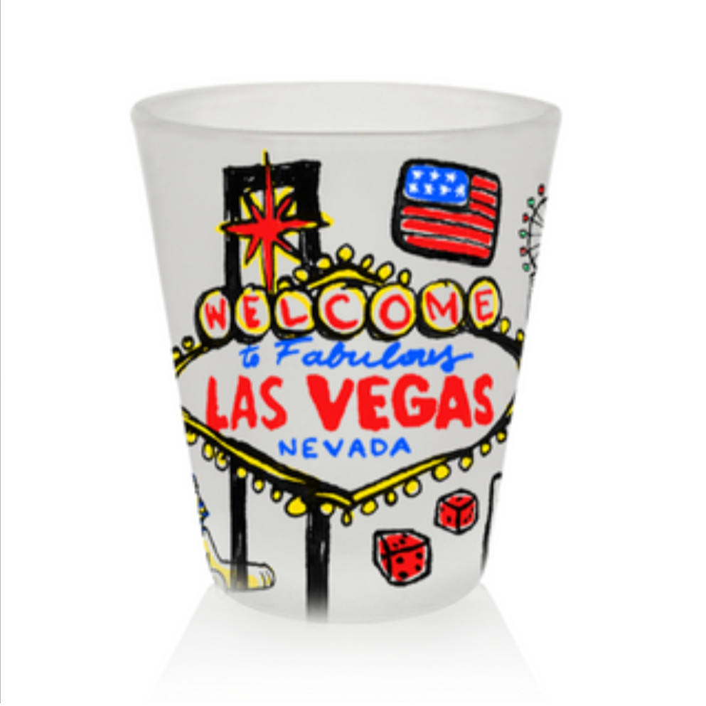 LV SHOT GLASS NAIF VSN #7489