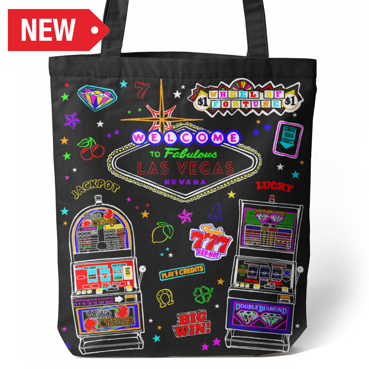 LV TOTE BAG SLOT (BLK) VSN #6951