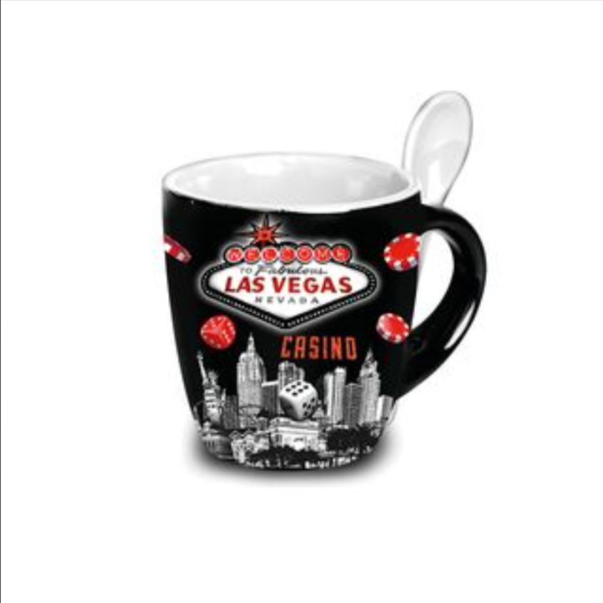 LV MINI MUG SPOON M08 CASINO (BLK) VSN #6048
