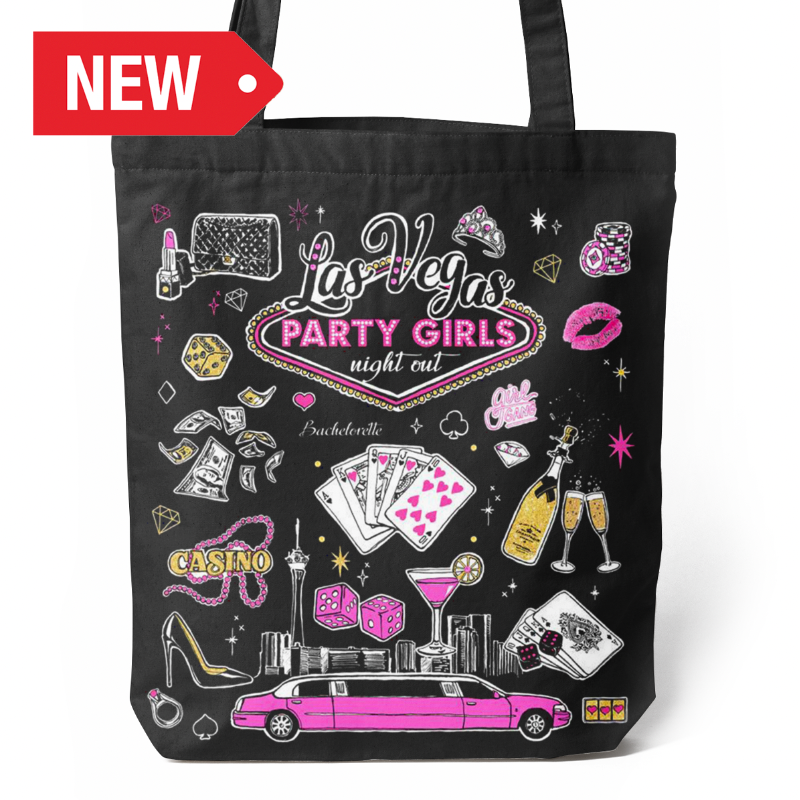 LV TOTE BAG PARTY GIRL (BLK) VSN #6807