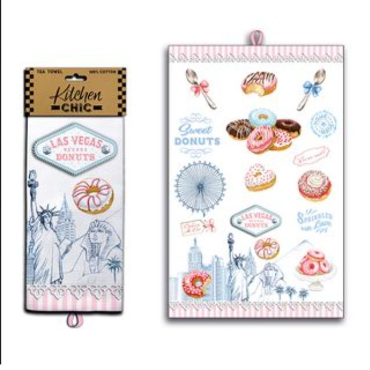 LV KITCHEN TOWEL DONUTS VSN #4884