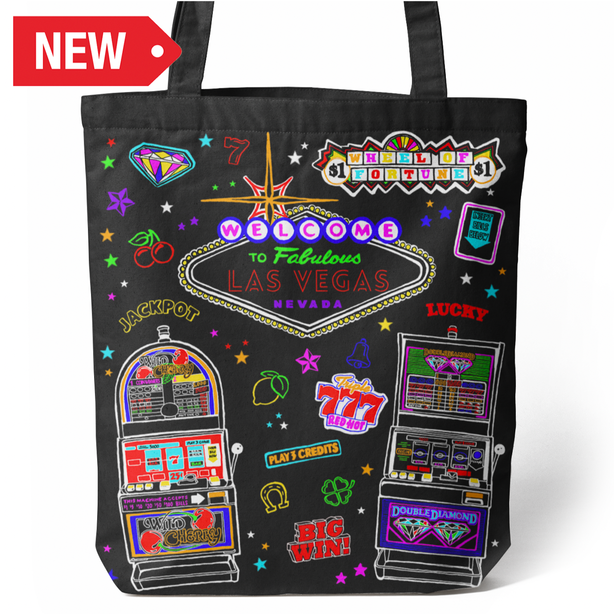 LV TOTE BAG SLOT (BLK) VSN #6951